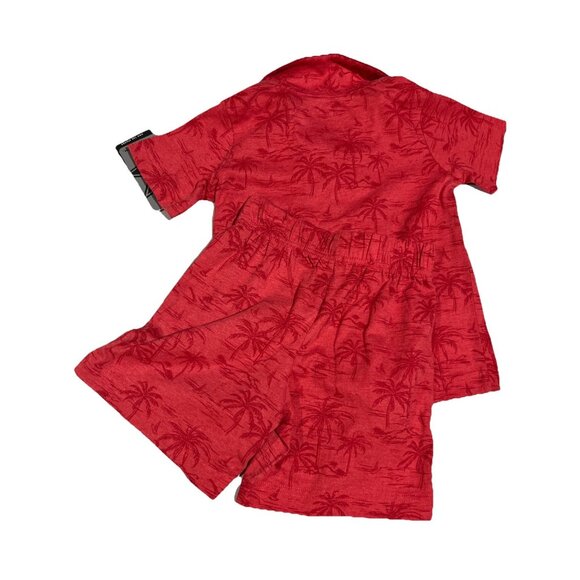 NEW Ohio State Buckeyes Colosseum Red Palms Shirt Shorts Set Toddler Boys 3T - Picture 9 of 10